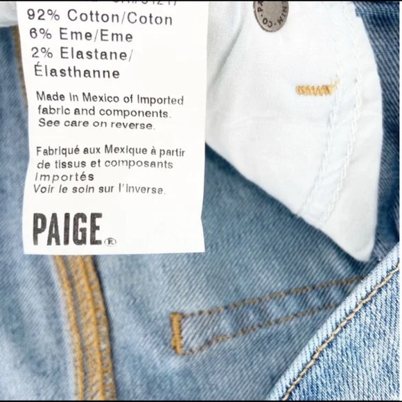 Paige Denim Distressed Daryl Shorts - Picture 3 of 4